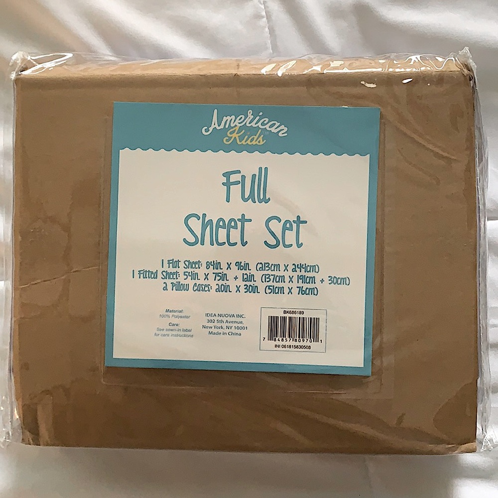 New American Kids Purple Sheet Set